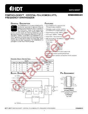 ICS840002AG-01LF datasheet  